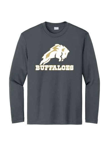 GVYF Buffaloes Youth Long Sleeve PosiCharge Competitor Tee preview, front