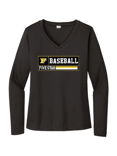 Sport-Tek Women's Long Sleeve PosiCharge Competitor V-Neck Tee preview, front