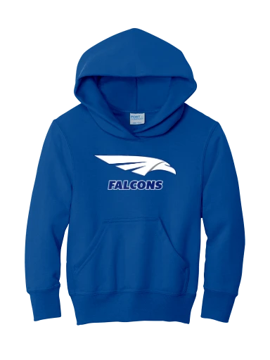 GVYF Falcons Youth Core Fleece Pullover Hooded Sweatshirt preview, front