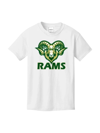 GVYF Rams Youth Core Cotton Tee preview, front