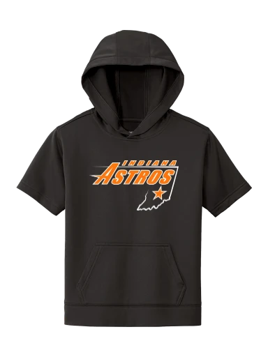 Sport-Tek Youth Sport-Wick Fleece Short Sleeve Hooded Pullover preview, front