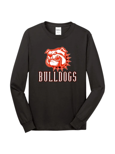 GVYF Bulldogs Long Sleeve Core Cotton Tee preview, front