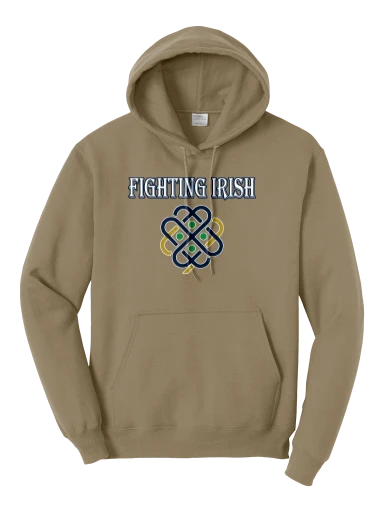 GVYF Fighting Irish Core Fleece Pullover Hooded Sweatshirt preview, front
