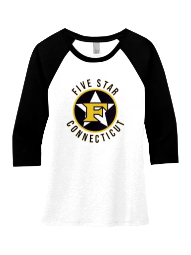 District Women's Perfect Tri 3/4-Sleeve Raglan preview, front