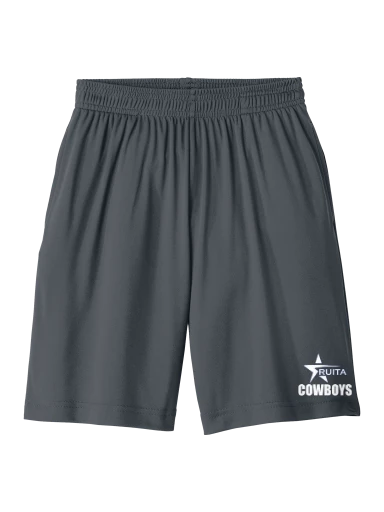 GVYF Cowboys Youth PosiCharge Competitor Pocketed Short preview, front