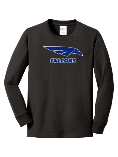 Youth Long Sleeve Core Cotton Tee preview, front