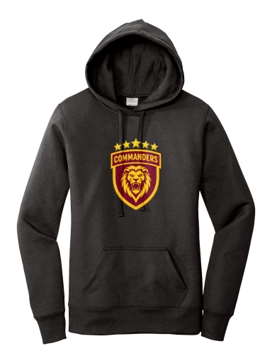 GVYF Commanders Women's Core Fleece Pullover Hooded Sweatshirt preview, front