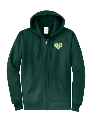 GVYF Rams Core Fleece Full-Zip Hooded Sweatshirt preview, front