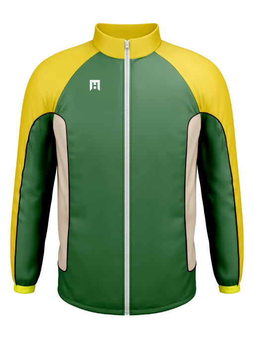 Colorblock Mock Neck Lined Wind Jacket