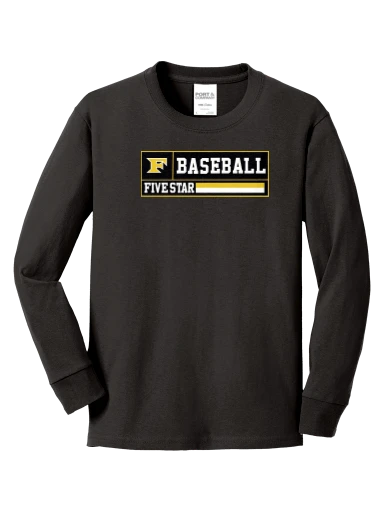 Port & Co Youth Long Sleeve Core Cotton Tee preview, front