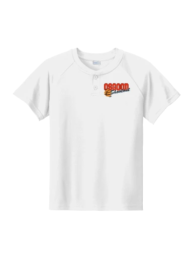 Youth PosiCharge Competitor 2-Button Henley preview, front