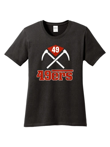GVYF 49ers Women's Core Cotton Tee preview, front