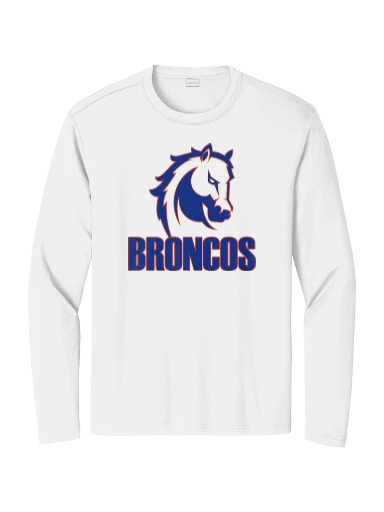 GVYF Broncos Long Sleeve PosiCharge Competitor Tee preview, front