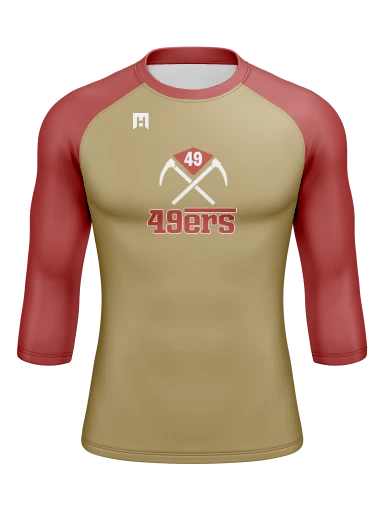Men’s Compression Raglan Long Sleeve Rash Guard preview, front