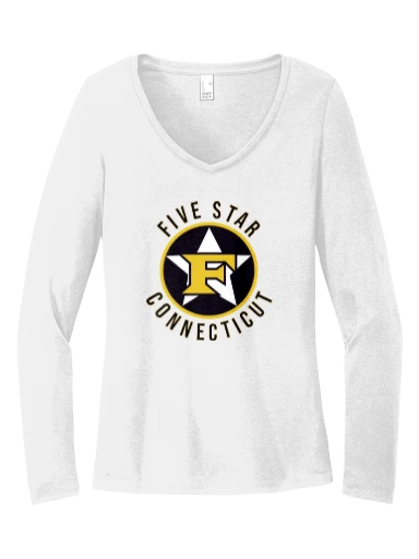 District Women's Perfect Tri Long Sleeve V-Neck Tee preview, front