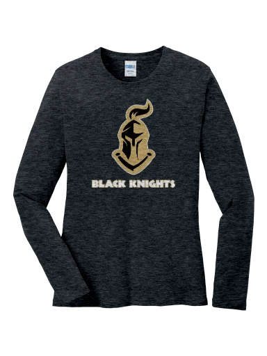 GVYF Black Knights Women's Long Sleeve Core Cotton Tee preview, front