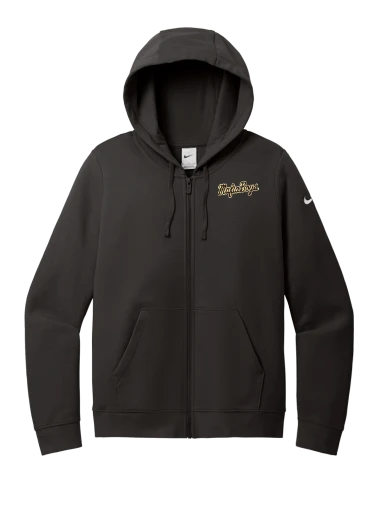 Nike Women's Club Fleece Sleeve Swoosh Full-Zip Hoodie preview, front