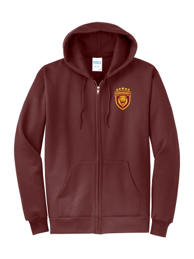 GVYF Commanders Core Fleece Full-Zip Hooded Sweatshirt preview, front