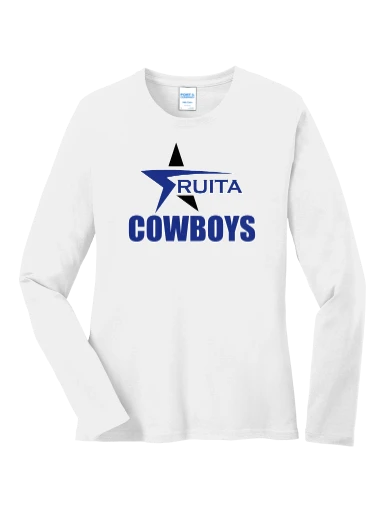GVYF Cowboys Women's Long Sleeve Core Cotton Tee preview, front