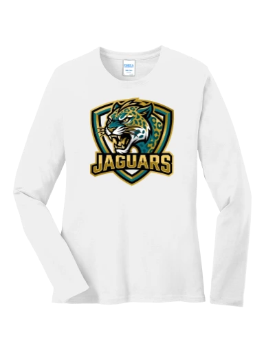 GVYF Jaguars Women's Long Sleeve Core Cotton Tee preview, front