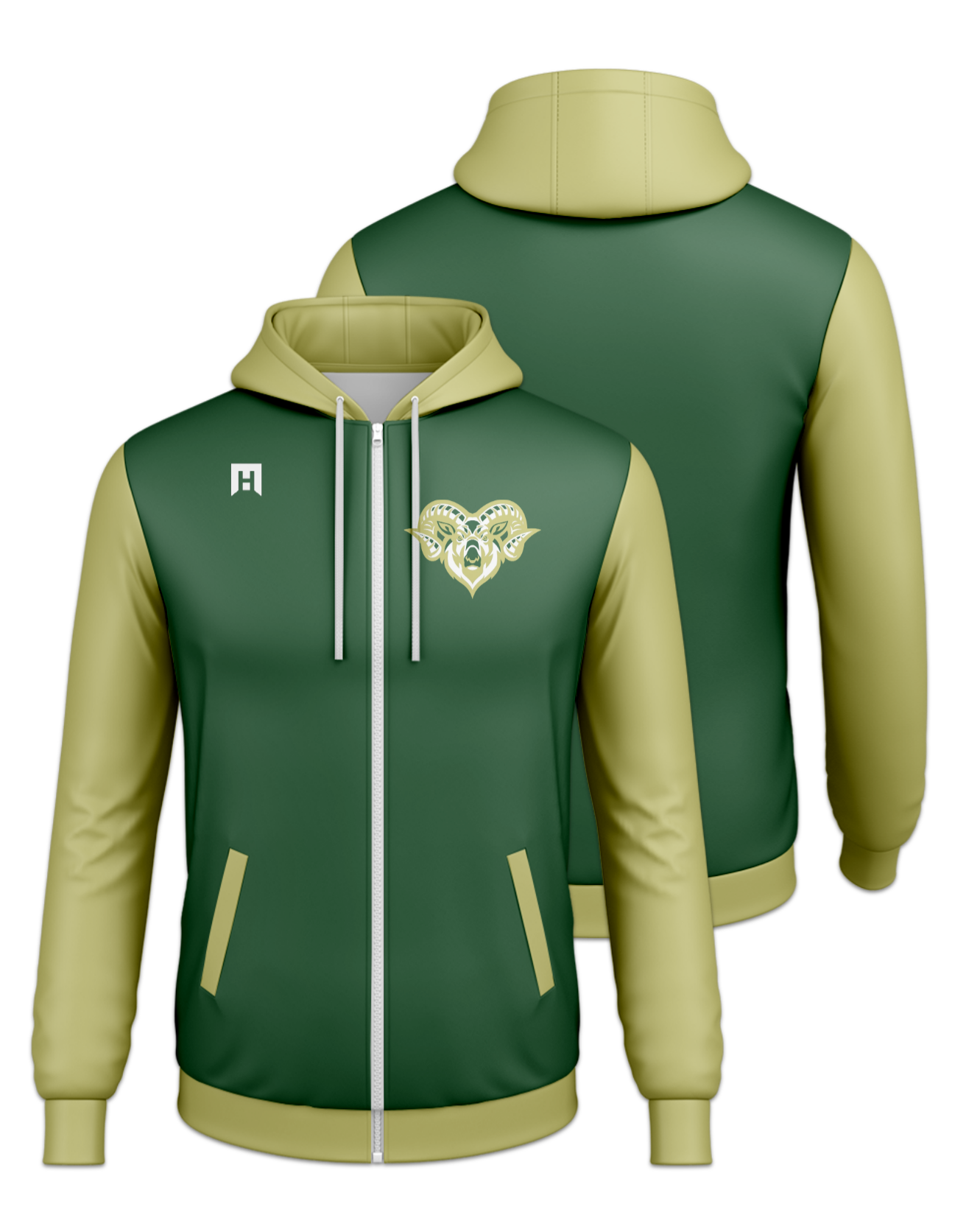Rendered product preview, stack