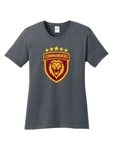 GVYF Commanders Women's Core Cotton Tee preview, front