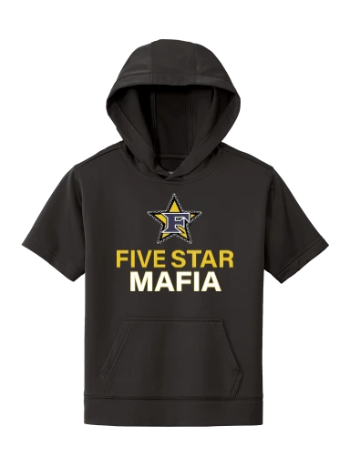 Sport-Tek Youth Sport-Wick Fleece Short Sleeve Hooded Pullover preview, front