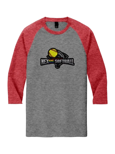 District Perfect Tri 3/4-Sleeve Raglan preview, front