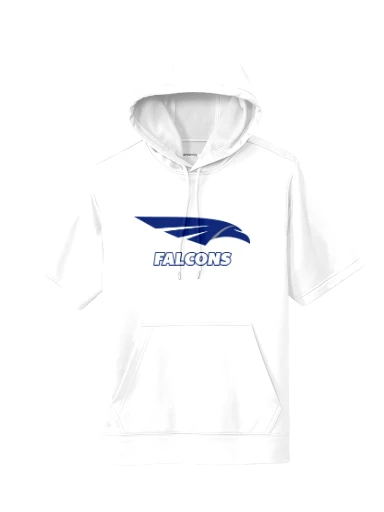 GVYF Falcons Sport-Wick Fleece Short Sleeve Hooded Pullover preview, front