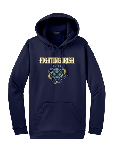 GVYF Fighting Irish Sport-Wick Fleece Hooded Pullover preview, front