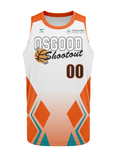 Men's Basketball Jersey Orange preview, front