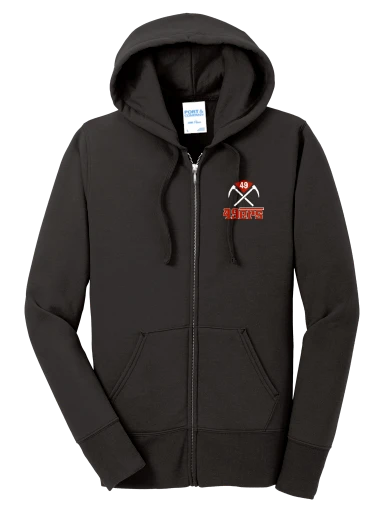 GVYF 49ers Women's Core Fleece Full-Zip Hooded Sweatshirt preview, front