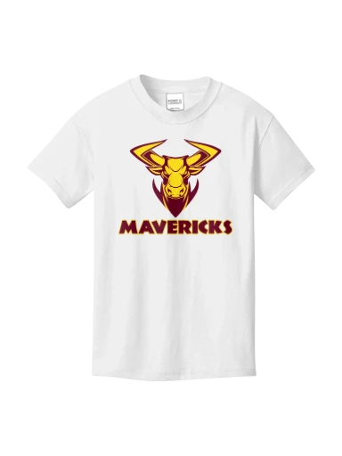 GVYF Mavericks Youth Core Cotton Tee preview, front