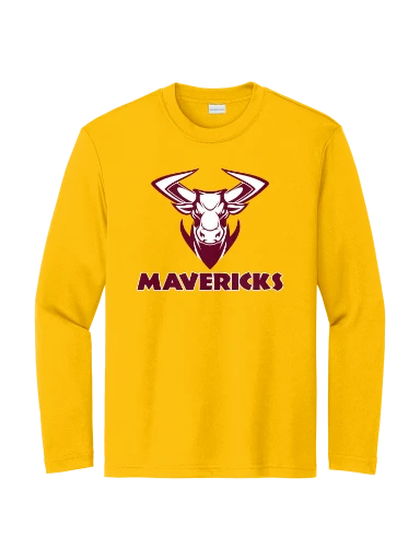 GVYF Mavericks Youth Long Sleeve PosiCharge Competitor Tee preview, front
