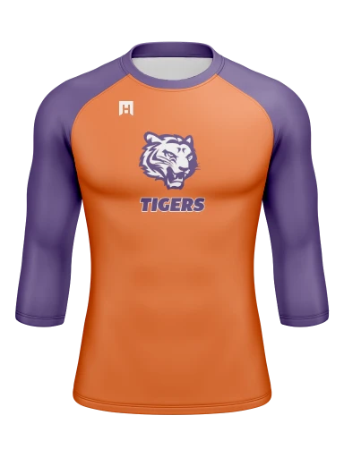Men’s Compression Raglan Long Sleeve Rash Guard preview, front