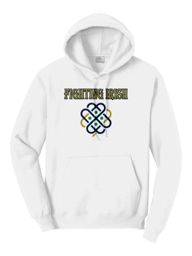 GVYF Fighting Irish Core Fleece Pullover Hooded Sweatshirt preview, front