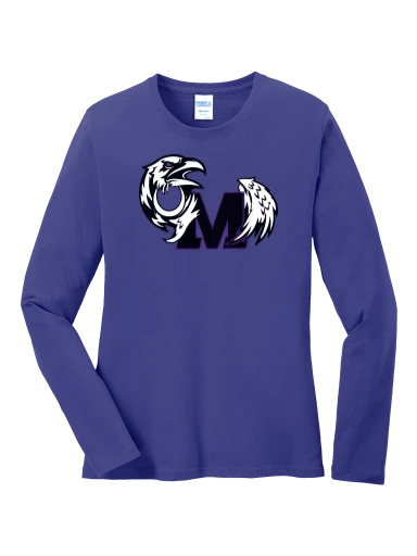 GVYF Ravens Women's Long Sleeve Core Cotton Tee preview, front