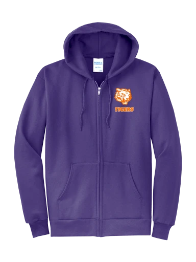 GVYF Tigers Core Fleece Full-Zip Hooded Sweatshirt preview, front