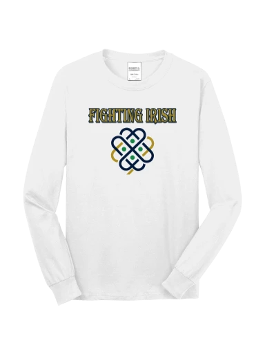GVYF Fighting Irish Long Sleeve Core Cotton Tee preview, front