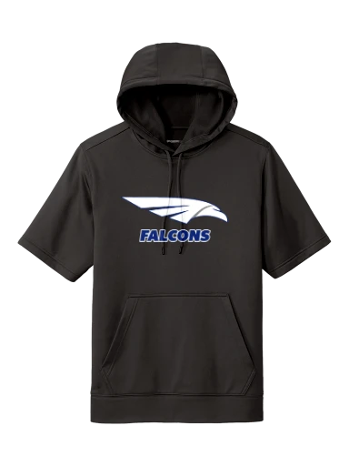 GVYF Falcons Sport-Wick Fleece Short Sleeve Hooded Pullover preview, front