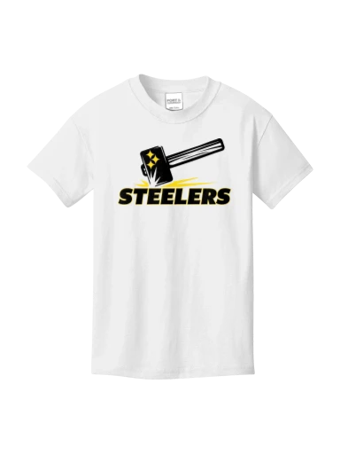 GVYF Steelers Youth Core Cotton Tee preview, front
