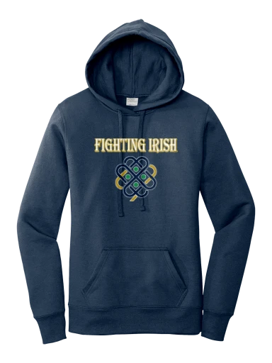 GVYF Fighting Irish Women's Core Fleece Pullover Hooded Sweatshirt preview, front