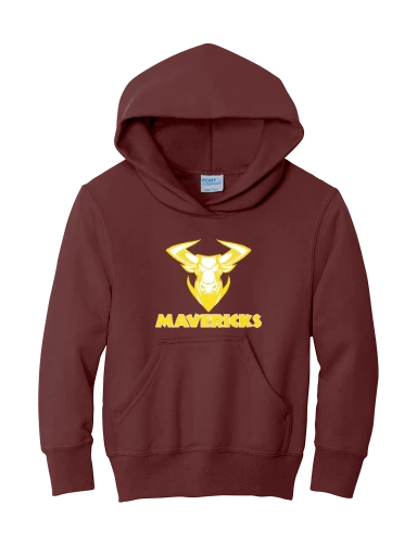 GVYF Mavericks Youth Core Fleece Pullover Hooded Sweatshirt preview, front