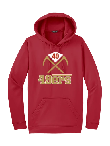 GVYF 49ers Sport-Wick Fleece Hooded Pullover preview, front