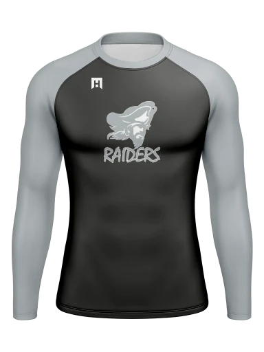 Men’s Compression Raglan Long Sleeve Rash Guard preview, front