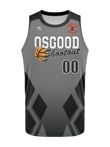 Men's Basketball Jersey Gray preview, front