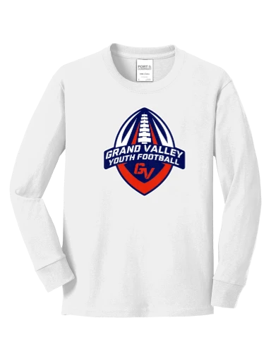 Youth Long Sleeve Core Cotton Tee preview, front