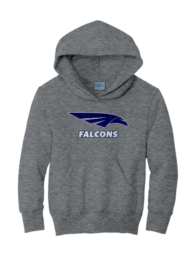 GVYF Falcons Youth Core Fleece Pullover Hooded Sweatshirt preview, front