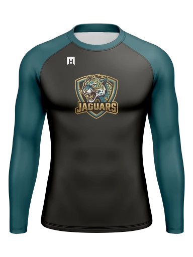 Men’s Compression Raglan Long Sleeve Rash Guard preview, front