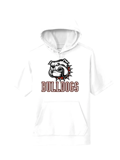GVYF Bulldogs Sport-Wick Fleece Short Sleeve Hooded Pullover preview, front